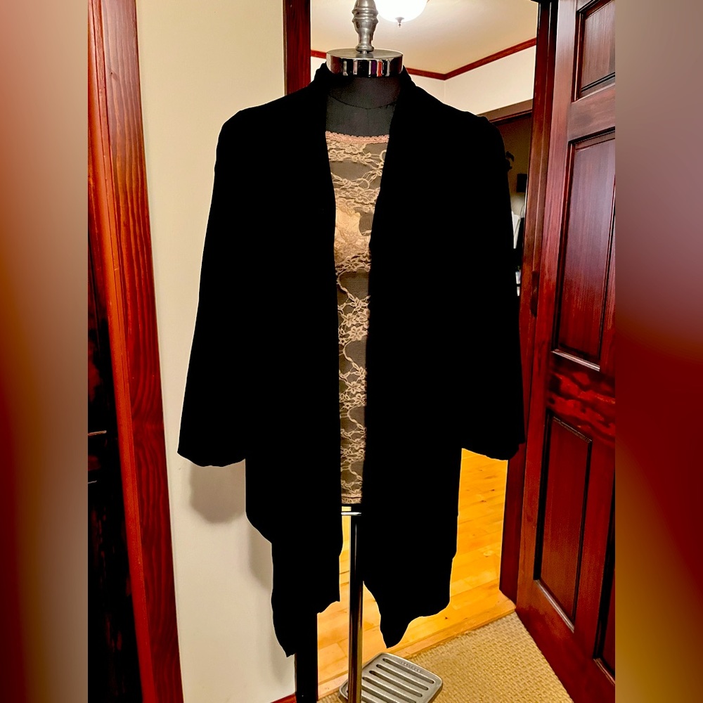 Caslon black Jersey sweater in 3X